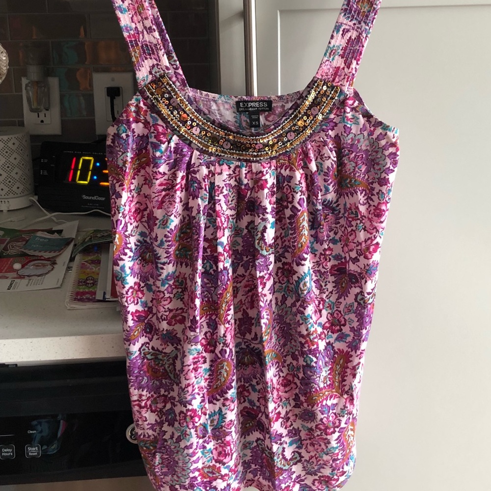 Express sequin tank